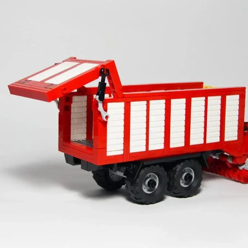 MOC-130701 ใหม่ฟาร์มรถตักสินค้าบล็อกอาคารรุ่น 496 ชิ้นส่วน MOC สร้างสรรค์เด็กวันเกิดบล็อกตัวต่อของเล่นของขวัญ