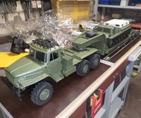 WPL Military Truck B36/3 B36 E-1 Car RC Truck Transport Vehicle Trailer 1/16 Full Scale Military Mode Crawler Monster WPL CAR