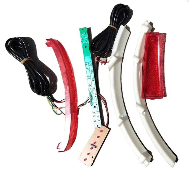 Flat noodles light strip used in the plastic shell of the rear fender of the Citycoco scooter China lamp accessories