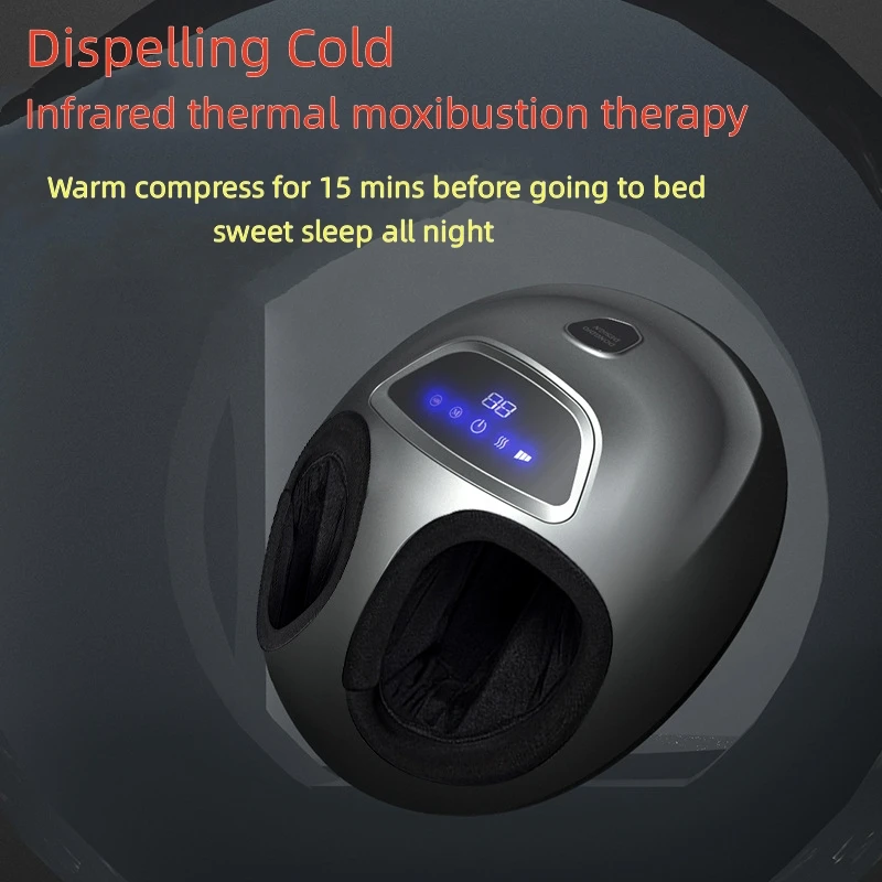 Elektrische Therapie Vibrator Voet Massage Machine Shiatsu Kneden Vibrator Massager Infrarood Verwarming Therapie Gezondheidszorg Apparaat