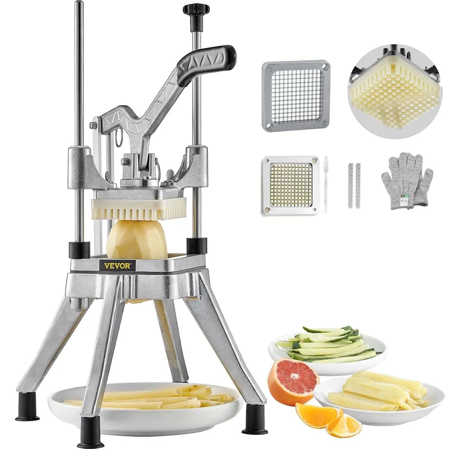 Commercial Vegetable Fruit Chopper 1/4