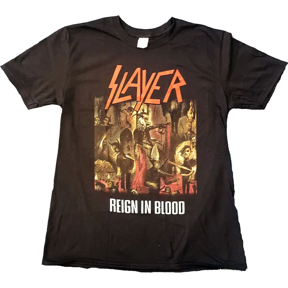 Men's Slayer Reign In Blood T-shirt Medium Black