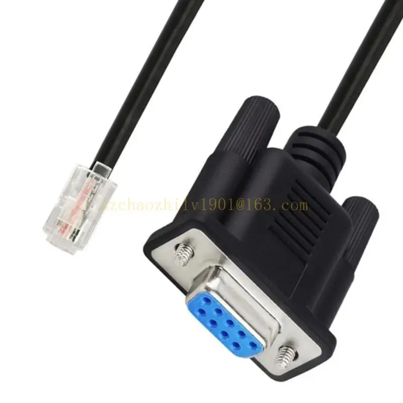 62ka 180cm RS232 DB9 RJ9 4P4C Cable consola Ethernet para enrutadores e interruptores Conexión rápida