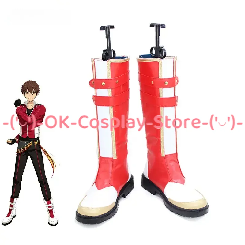 

Game Ensemble Stars Morisawa Chiaki Cosplay Shoes PU Leather Shoes Halloween Carnival Boots Cosplay Prop Custom Made