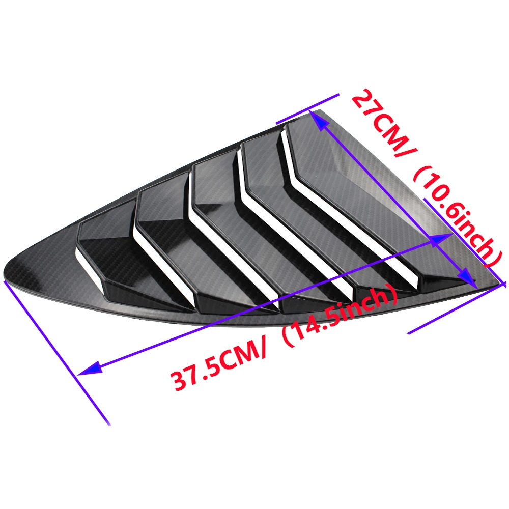 Rear Quarter Window Louvers Spoiler Panel Car Side Window Louver For Scion FRS for Subaru BRZ for Toyota 86 GT86 2013-2018