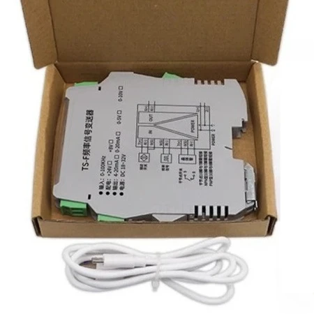 

Модуль импульсной частоты TS-F: бесконтактный переключатель NPN/изоляция сигнала прямоугольной волны, преобразованный на выход 4–20 мА для измерения оборотов в минуту