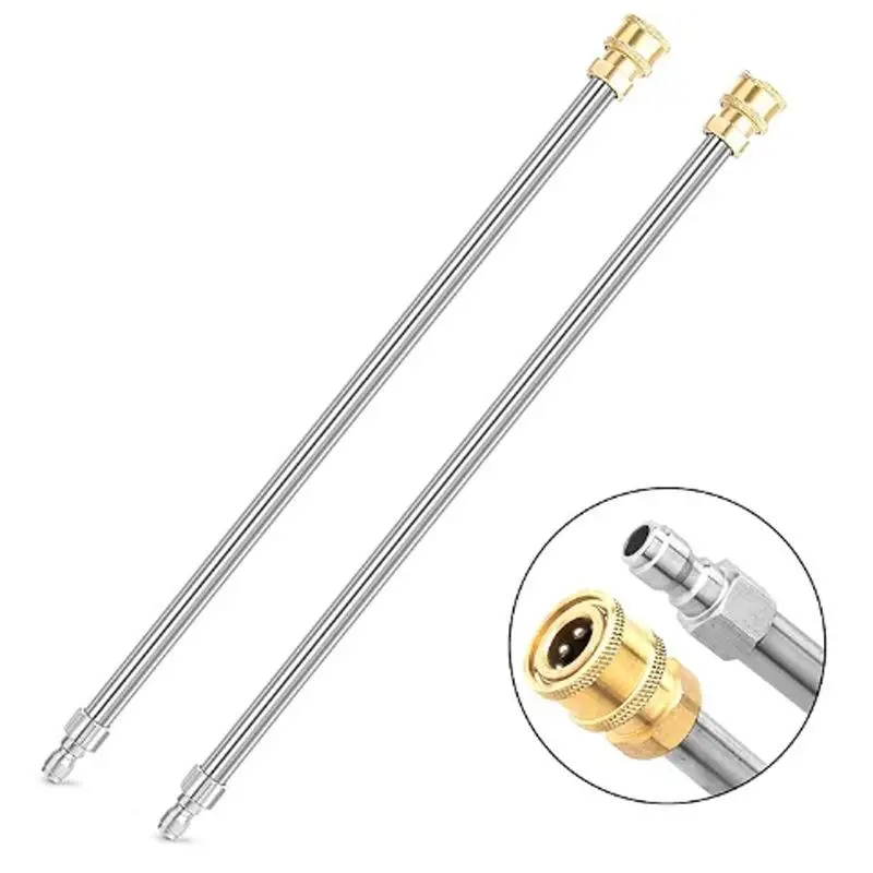Heavy Duty Pressure Washer Extension Wand Stainless Steel Lance for Home Car Patio Walkway Cleaning
