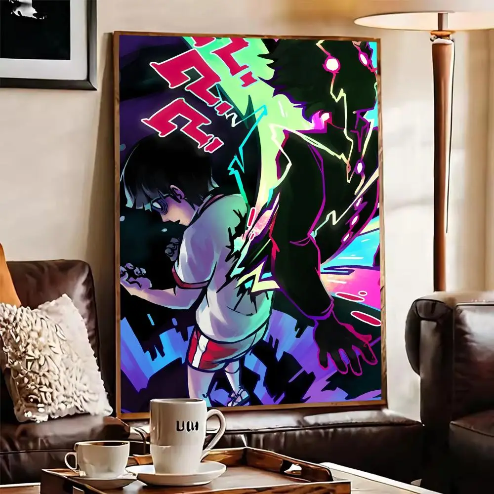 أنيمي M-Mob النفسي 100 ملصق ورقة طباعة غرفة المعيشة المنزلي غرفة نوم مدخل بار مقهى الفن اللوحة الديكور