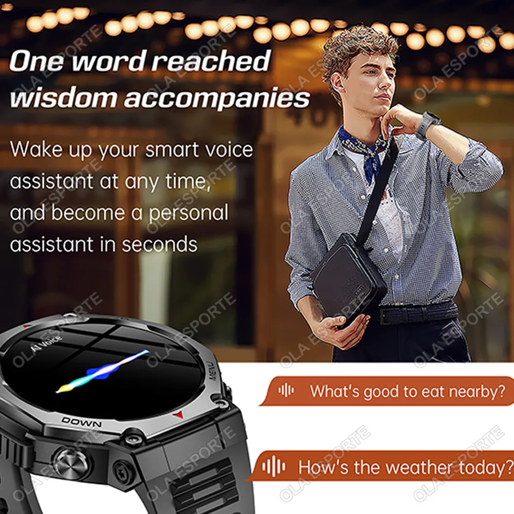 Reloj inteligente t-rex 3 GPS 5ATM IP69K reloj resistente al agua rastreador GPS altímetro llamada reloj inteligente deportivo militar pulsera para hombres 2025 nuevo