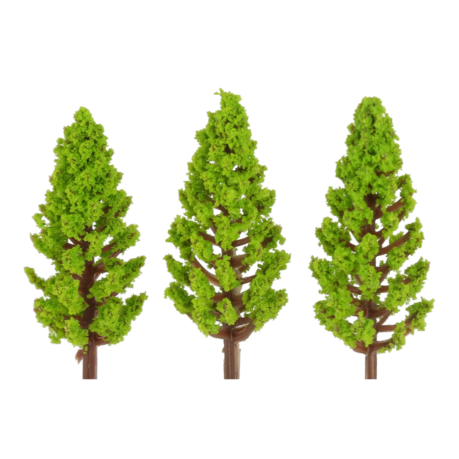 30pcs Cedar Tree Models 5.8cm Fine Pore Yellow Green Pine 3D Forest Railway Architecture Scenery DIY Landscape Diorama Miniature