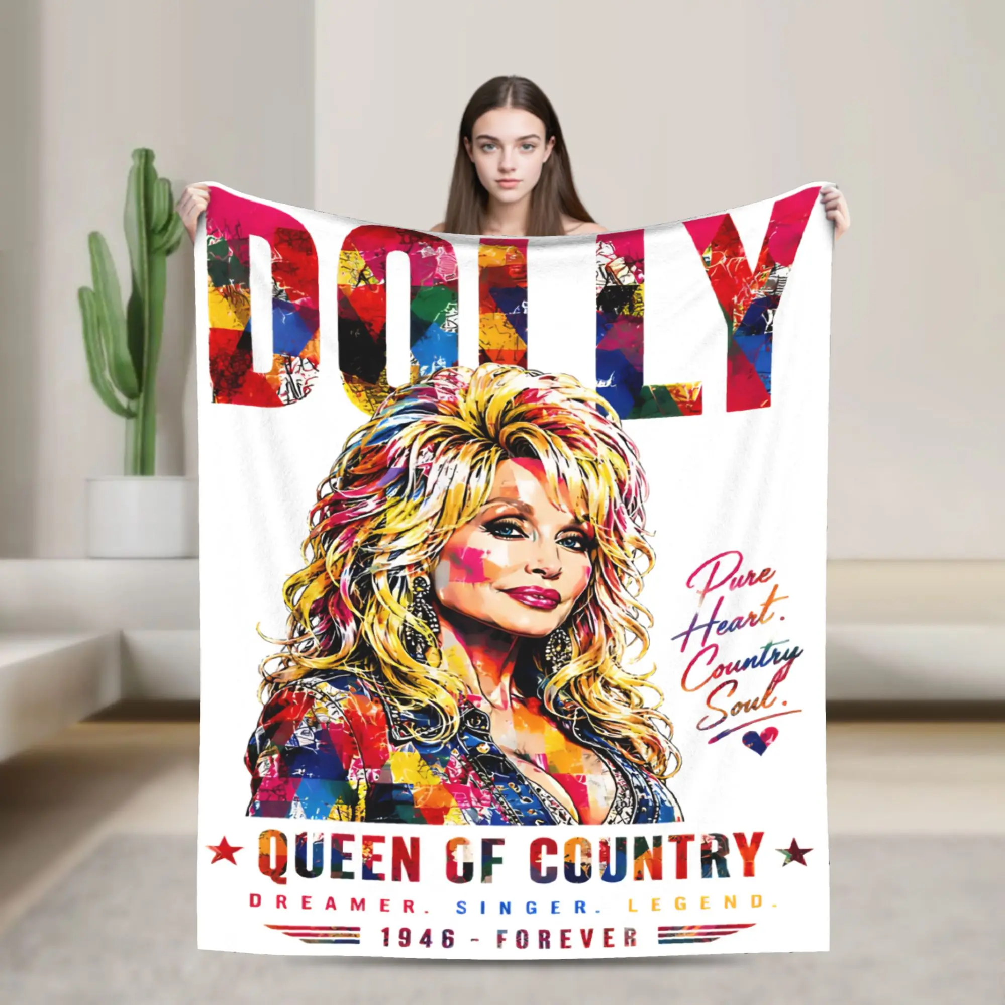 RIP Dolly Parton Accessories Blanket Lightweight Warm  Throw Blankets for Living Room 50x60 Inches Multiple Sizes Bedding Throws
