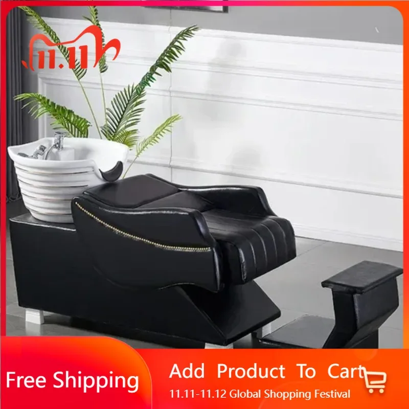 

Equipment Comfort Lounge Shampoo Chairs Beauty Salon Chair Luxury Head Spa Shampoo Chairs Modern Cama Champú Trendy Furniture