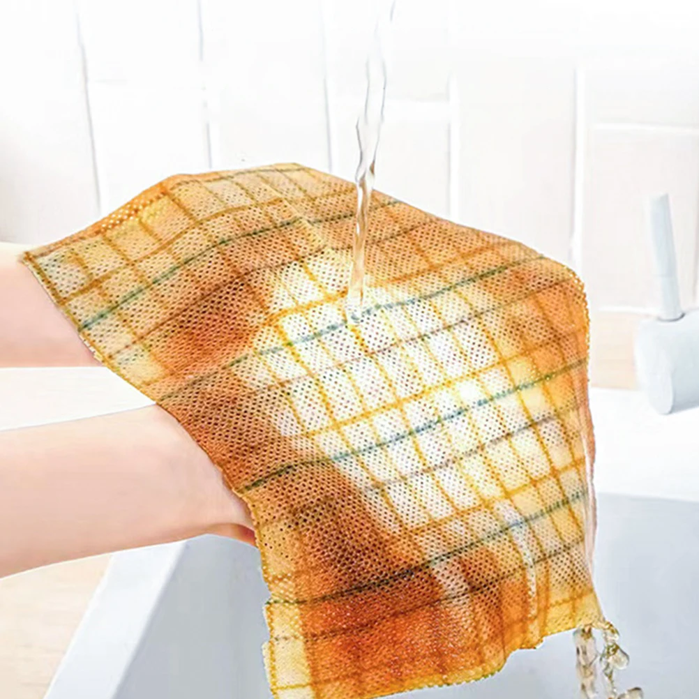 

30 Sheets Kitchen Cleaning Cloth High Absorption Non Woven Dish Cloths Beige Color Disposable Paper Towels Handiwipes