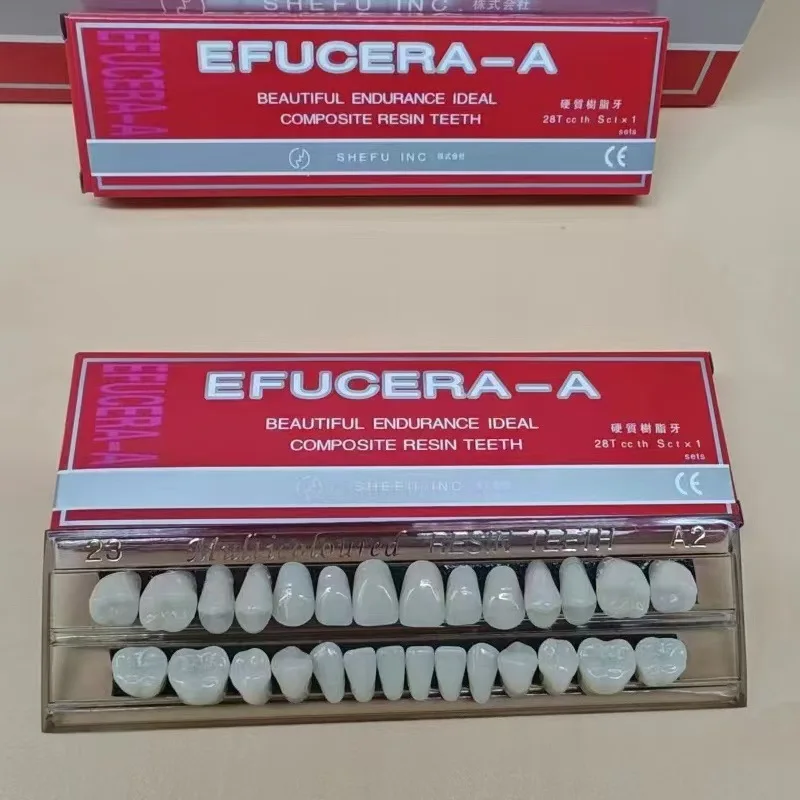 Dental Resin Practice Teeth Particles Kit, Upgraded False Teeth for Student Orthodontic Training, Decorative Display Teeth