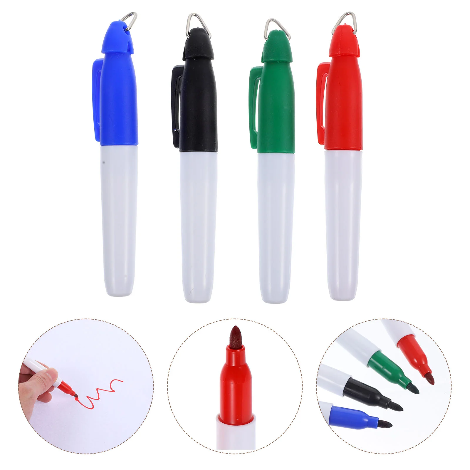 

4 Pcs Golf Liner Golfing Balls Marker Pen Drawing Supplies Putt Marking Tools Alignment Stencil for Clip Golfs Stencils Mold