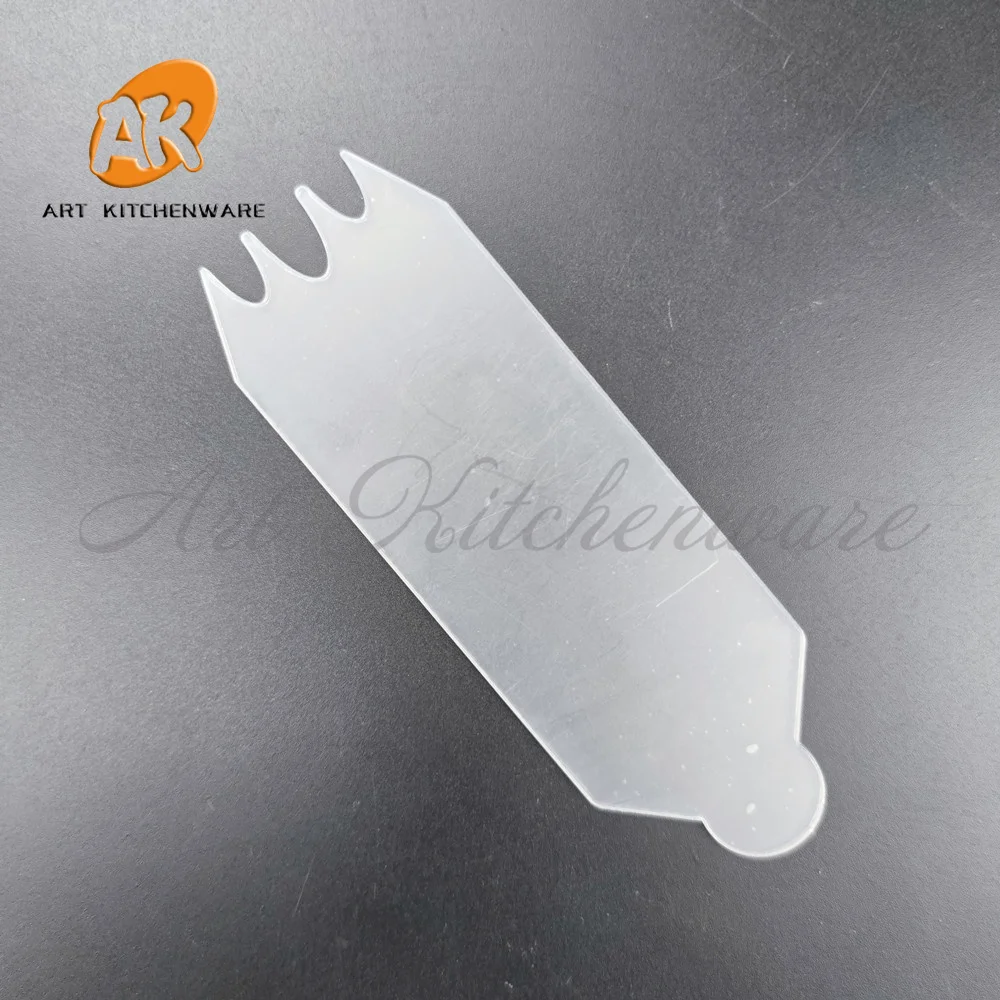 Mini Acrylic Cake Scraper/Comb Transparent Cake Decorating Scraper Long Butter Cream Smoother Fondant Smoother Icing Tools