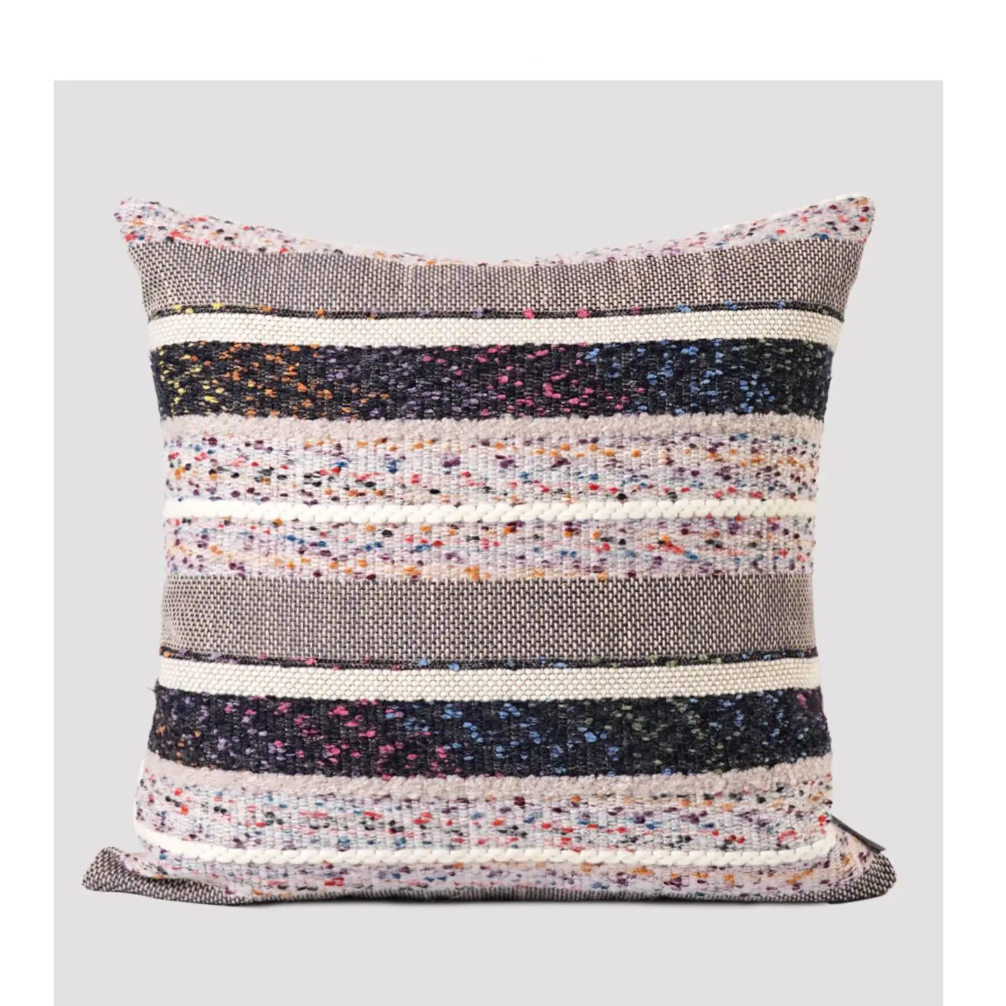 Bohemian Pillow Cover Blue Pink Stripe Textured Cushion Cover Luxury Decorative Sofa Bedroom Pillowcase
