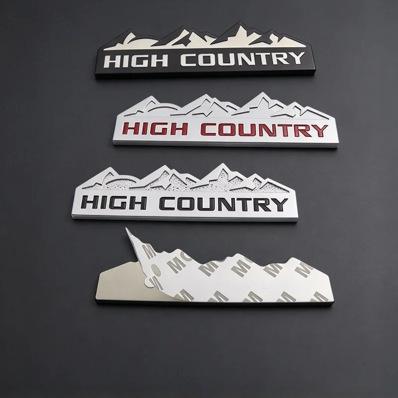Car hood fender trunk rear decal emblem sticker for SUV off-road high country snow mountain emblem