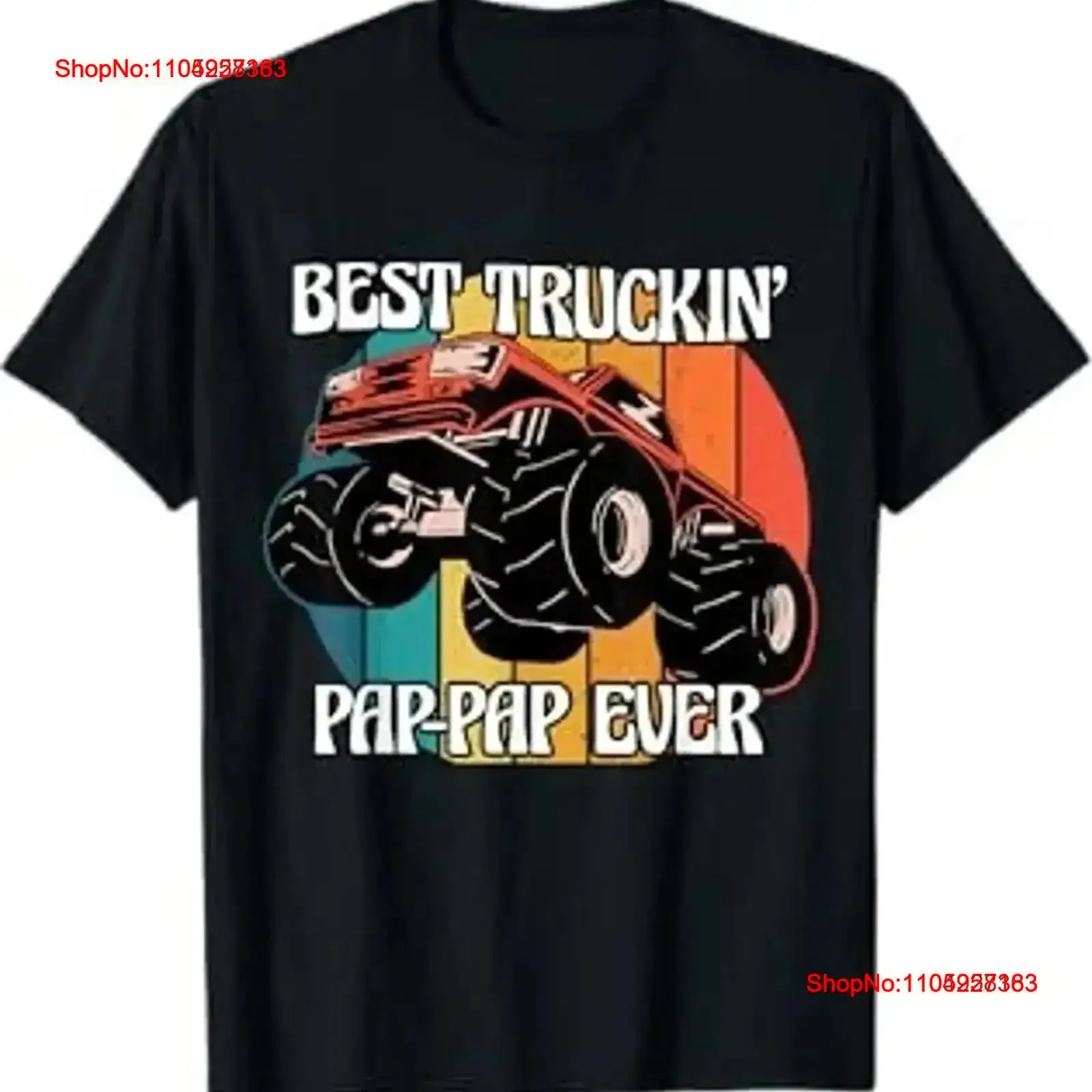 

Mens Best Trucking Pap Ever Monster Truck Trucker USA T Shirt vintage Washed Soft designer clothes graphic Breathable Slightly