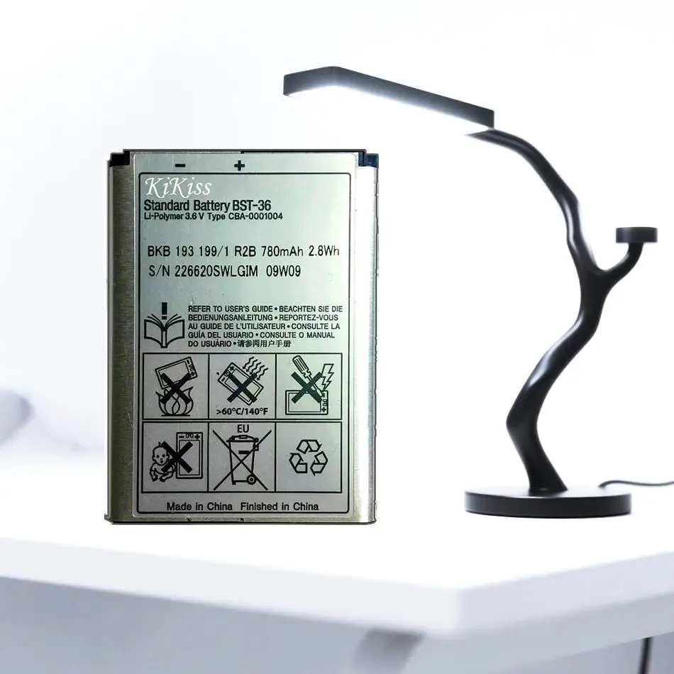 

Battery Bst-36 780Mah For Sony Ericsson J300 K510i Z550a K310 J300C X0001 Z550C K320 K310i W200 Z550i Z558 K310c K510c Bst 36