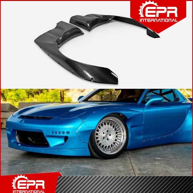 For RX7 FD3S RB Style Carbon Fiber Front Fender Trim RX7 Racing Part Body Kit FD3S Accessories Carbon Fender