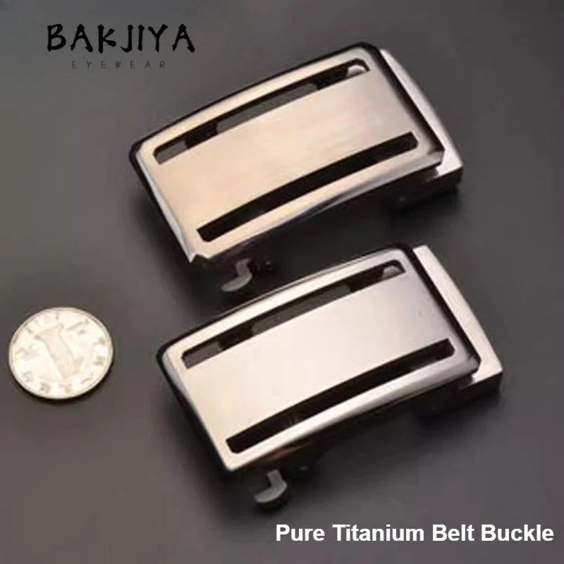 

1 шт. пряжка для ремня из чистого титана для мужчин, автоматическая пряжка без зубцов, прочная, нержавеющая, гипоаллергенная, 35 мм/38 мм