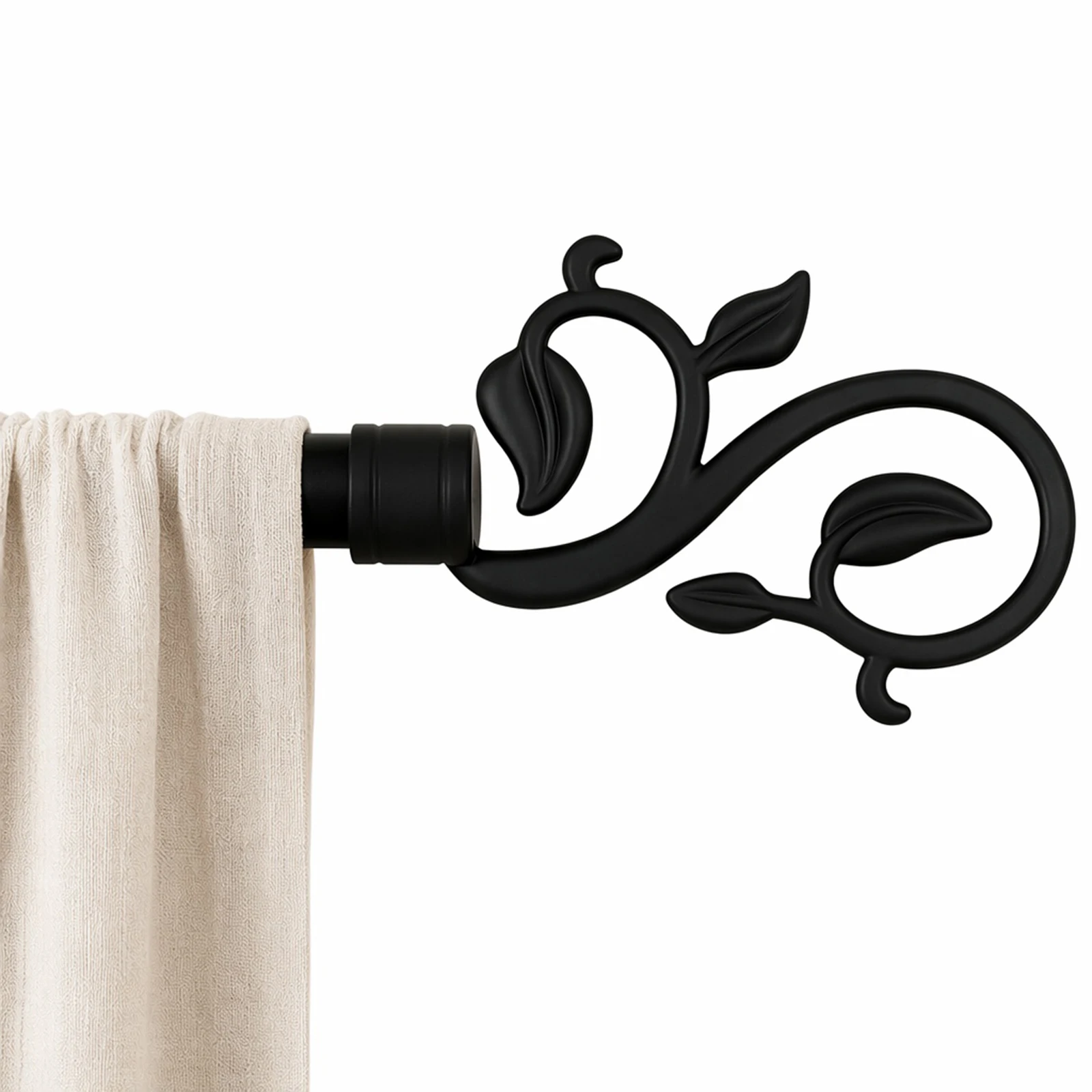 4 Pack Replacement Finials Curtain Rod Cover Curtains Rods Finals Head for Curtain Decoration Accessories