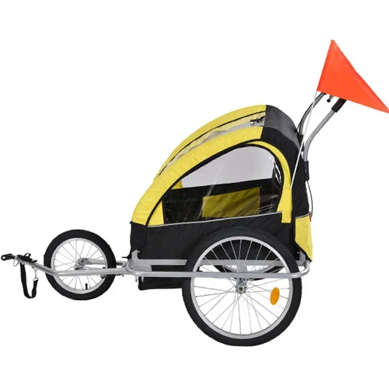 Factory Directly Double Child Baby bike trailer stroller 3-in-1