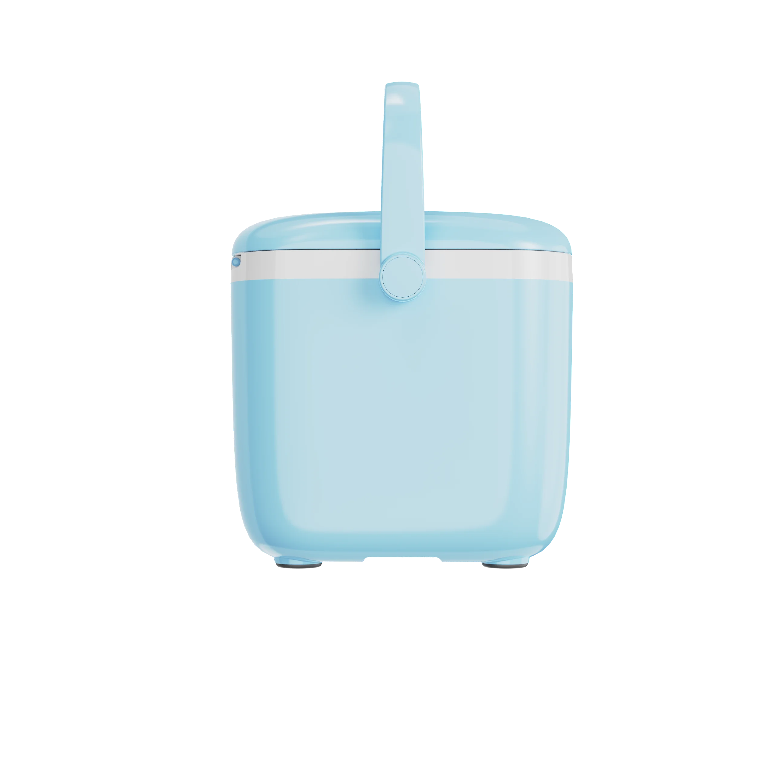 Mini 10qt Camping Contrast Color Beverage Fruit Portable Insulated Box Plastic Cooler Icebox For Outdoors