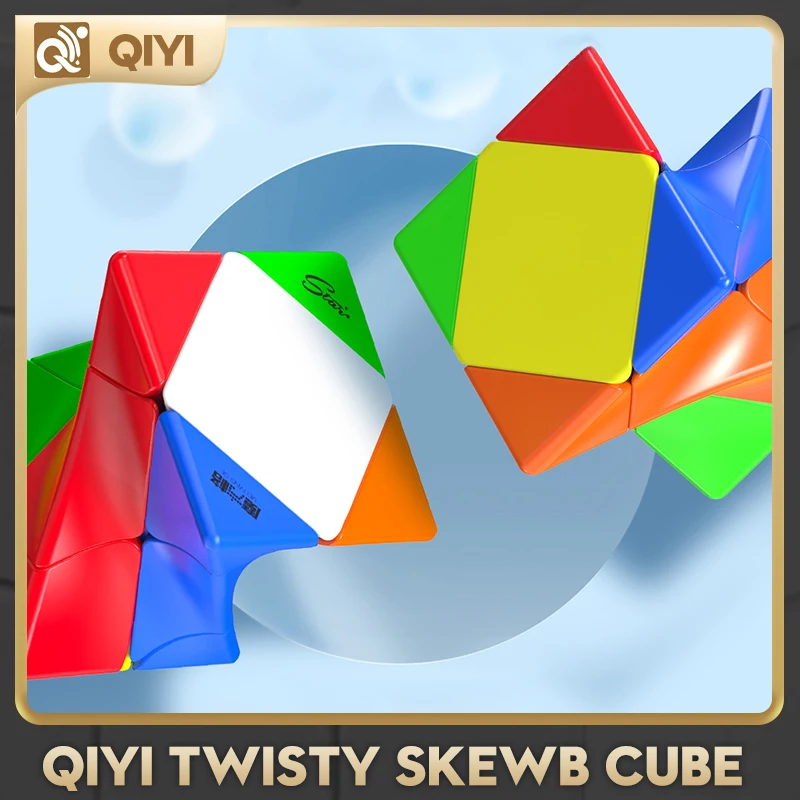 

[CubeFun] QiYi Twisty Skewb Magic Speed Cube странной формы, профессиональная головоломка без наклеек, игрушки для игр, подарки для детей