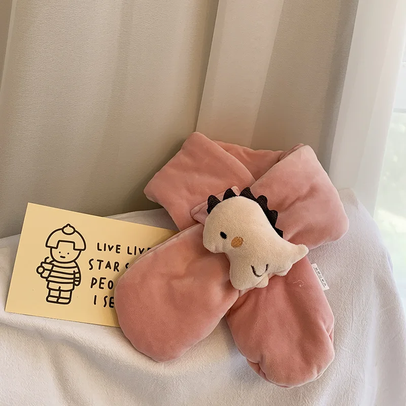 جديد الأطفال وشاح الكورية نمط الخريف والشتاء الكرتون لطيف بلون الطفل وشاح غطاء الرقبة الدافئة للبنين والبنات #6