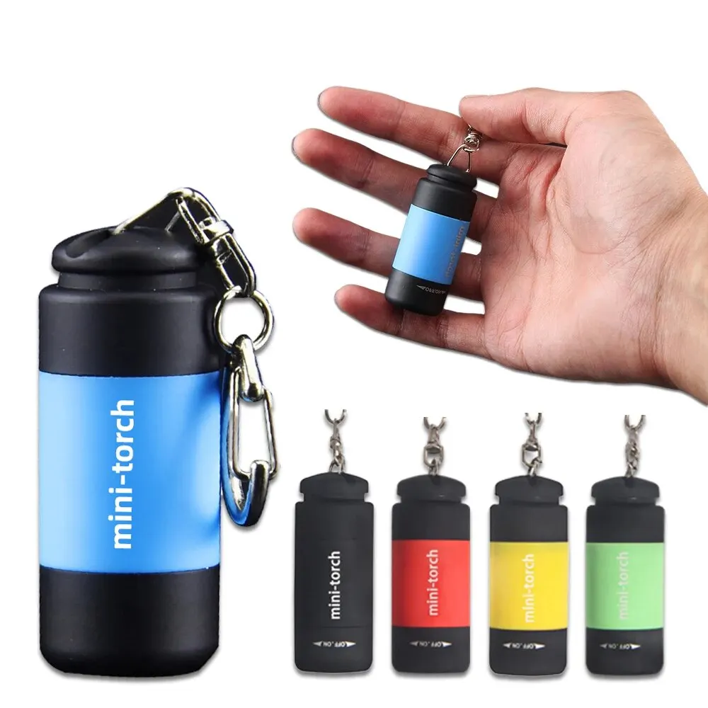 MINI linterna recargable con USB, llavero, antorcha, luz para dedo, luz de Camping, adecuada para lectura de médico al aire libre