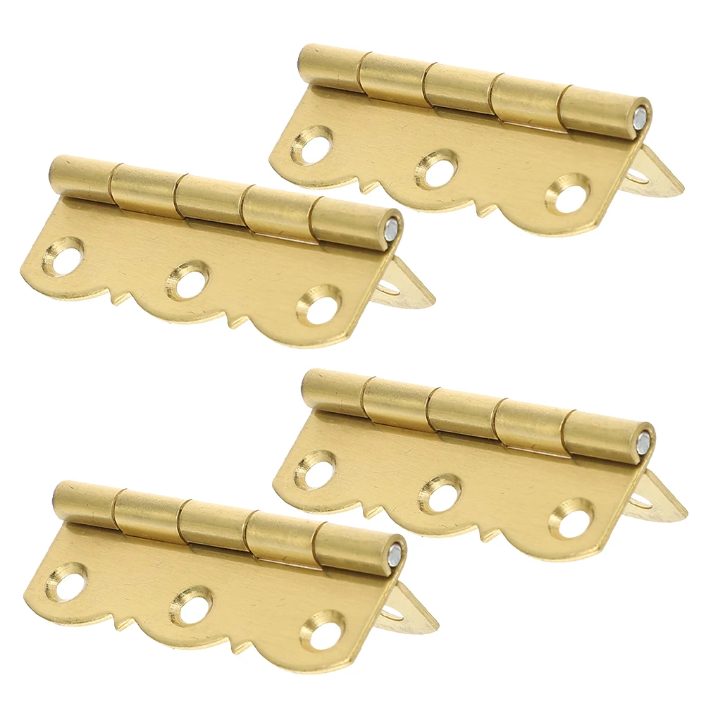 

4 Pcs Piano Music Stand Hinge Cabinet niture Hinges Accessories for Cabinets Copper Cover