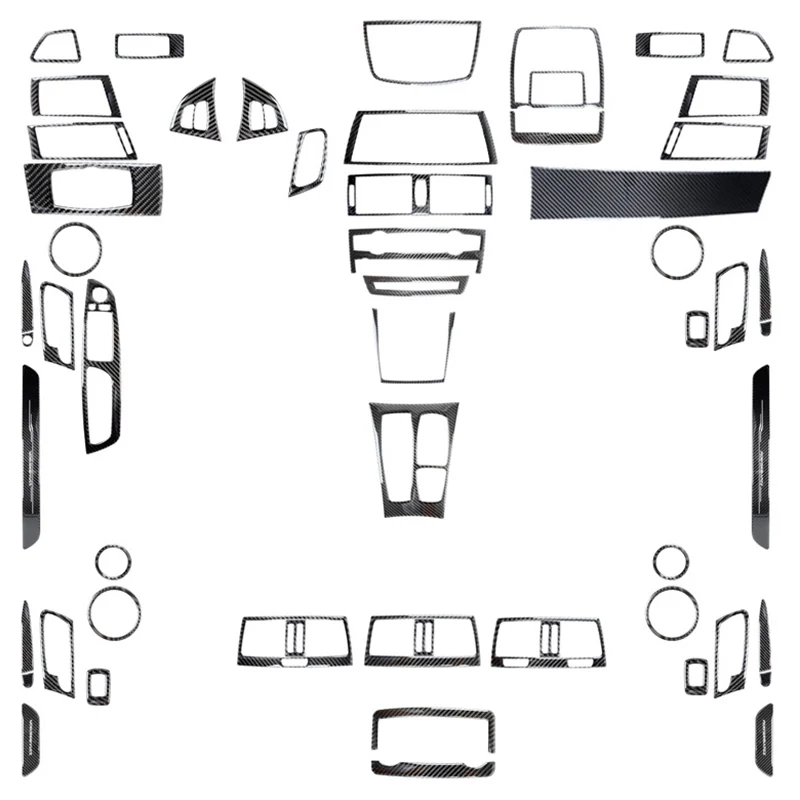 

For BMW X5 E70 X6 E71 2008-2013 Car Center Console Gear Shift Panel Frame Cover Trim Decorative Stickers Car Accessories