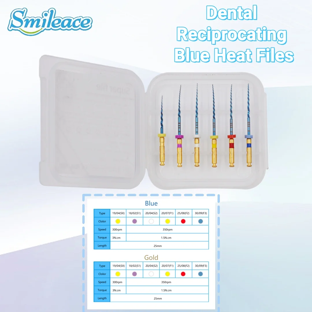 Dental Reciprocating Blue Heat Files R25 25mm Reciprocation Endo NITI File Dental Only One Files Dentistry Endodontic Instrument