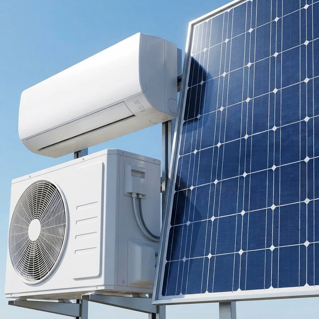 18000BTU Solar Air Conditioner  Hybrid AC/DC Inverter Split AC Smart APP Remote