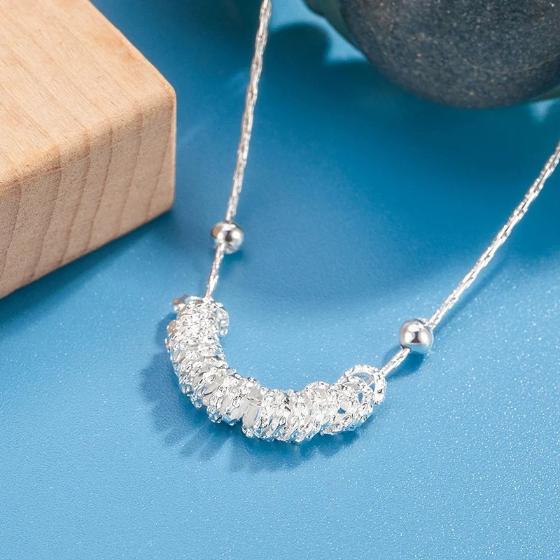 New Running Round Necklace Exquisite Korean Collarbone Chain High-end Versatile Daily Necklaces For Women KOFSAC