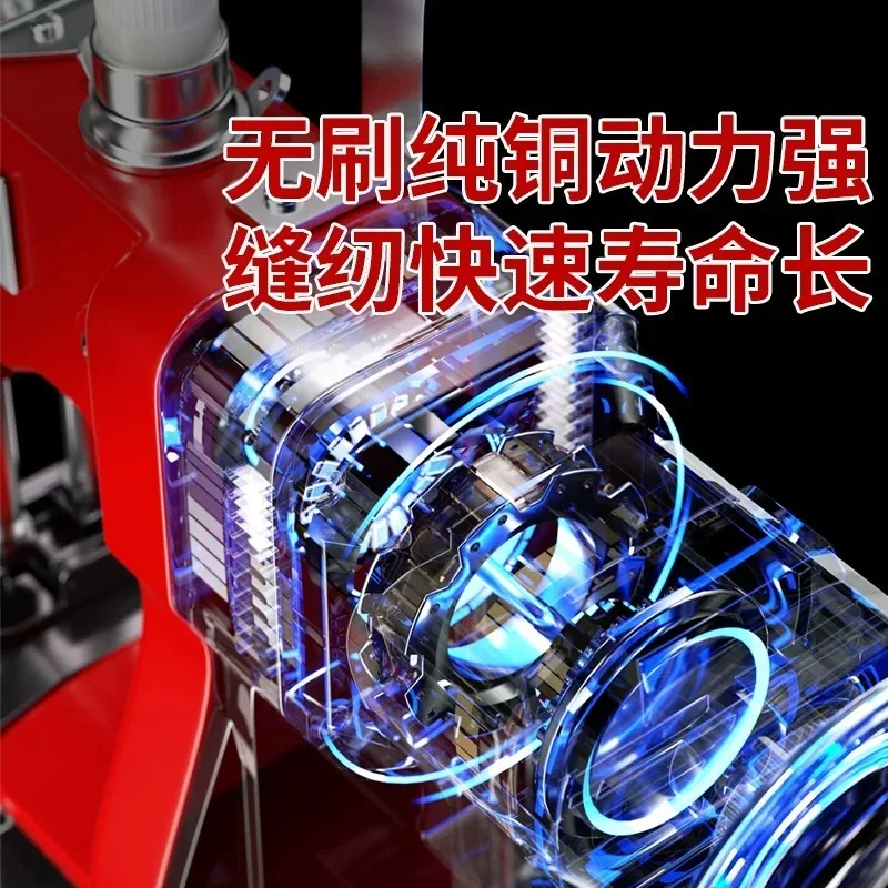 Portable Automatic Woven Bag Closing Machine Agricultural Textile Knitting Sack Sealing Packing Sewing Equipment