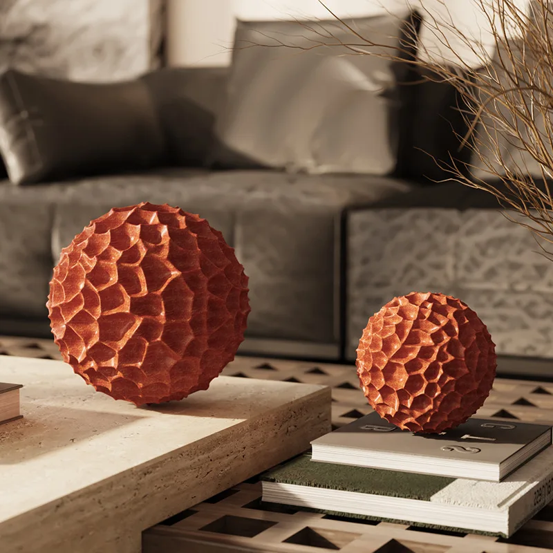 

Скандинавский геометрический сотовый шар, украшение, современная эстетическая квадратная скульптура, винтажные художественные ремесла, украшения интерьера, украшение дома
