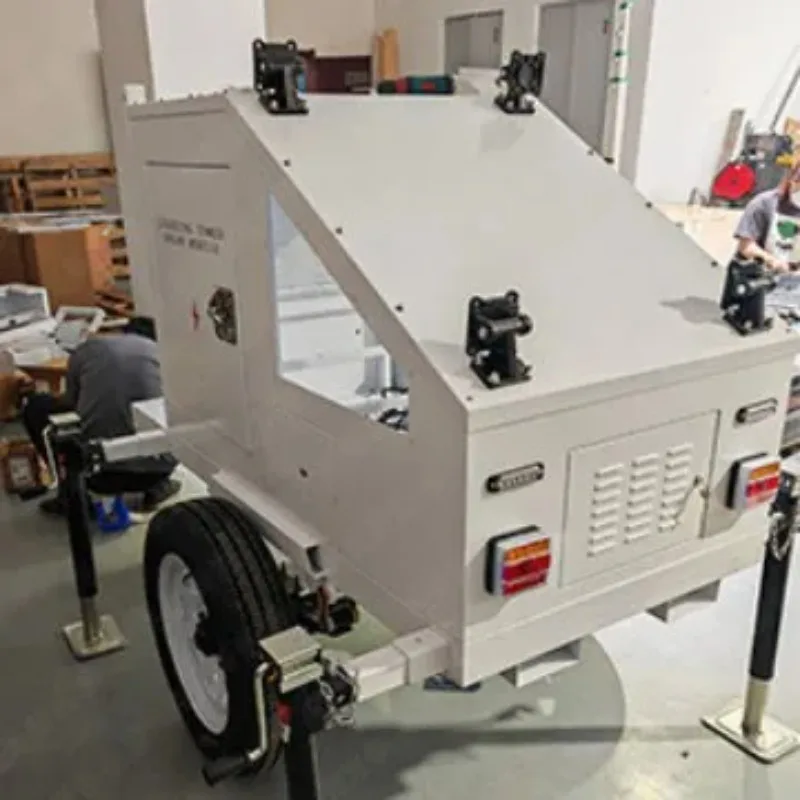 Solar trailer mobile lighting 4G deployment control temporary monitoring depot lifting solar mobile lighting lighthouse