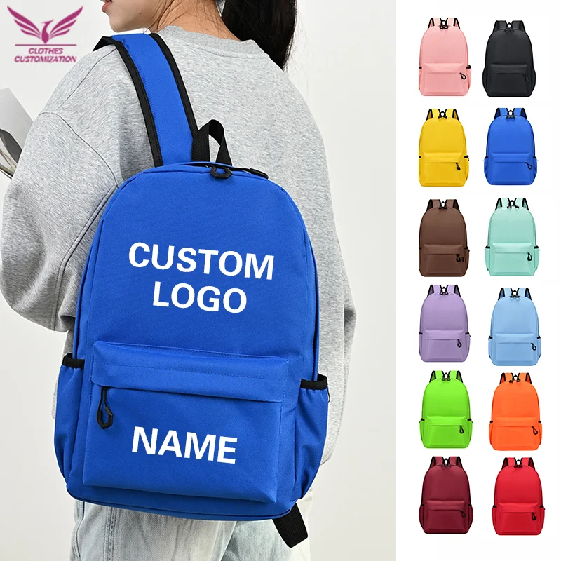 Custom Schoolbag with Logo Primary Backpack Wholesale Secondary School Backpacks Students Travel Bag Personality Customization