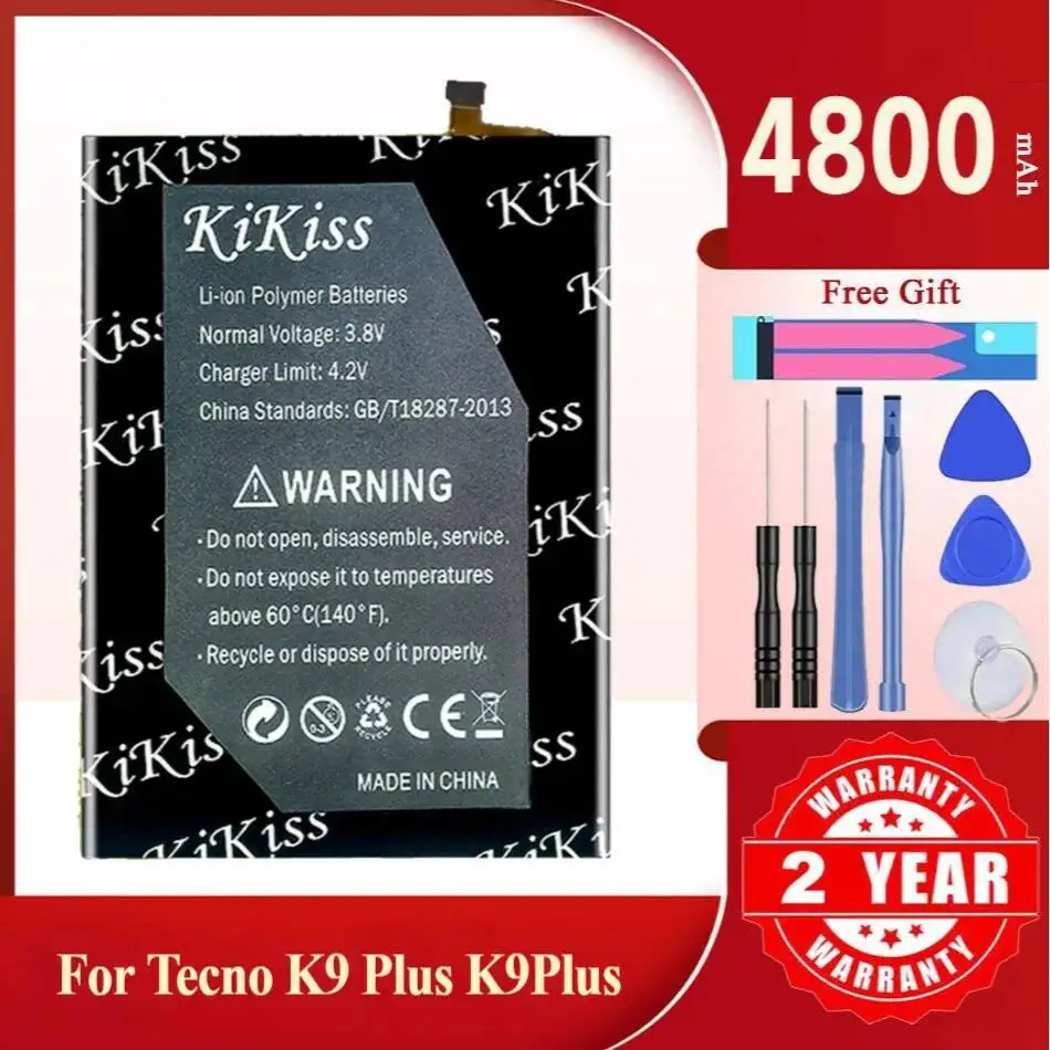 

4800Mah Kikiss Battery BL-34AT For Tecno K9 Plus