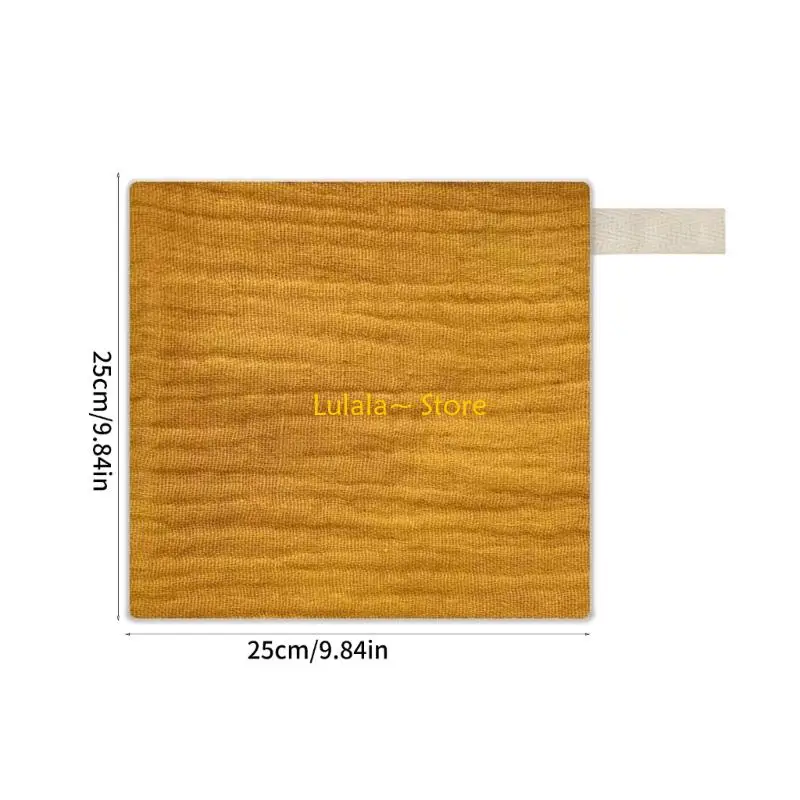 Y4QA Toalla cuadrada para bebé, paños cómodos para recién nacidos, juego 3 uds., 25x25cm