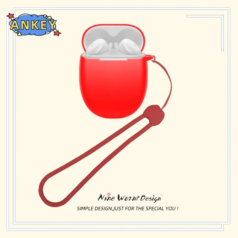 for Google Pixel Buds Pro 2 Protective Case Nylon Lanyard Soft Cover Shells Washable Housing Anti Dust Sleeve Hand Rope