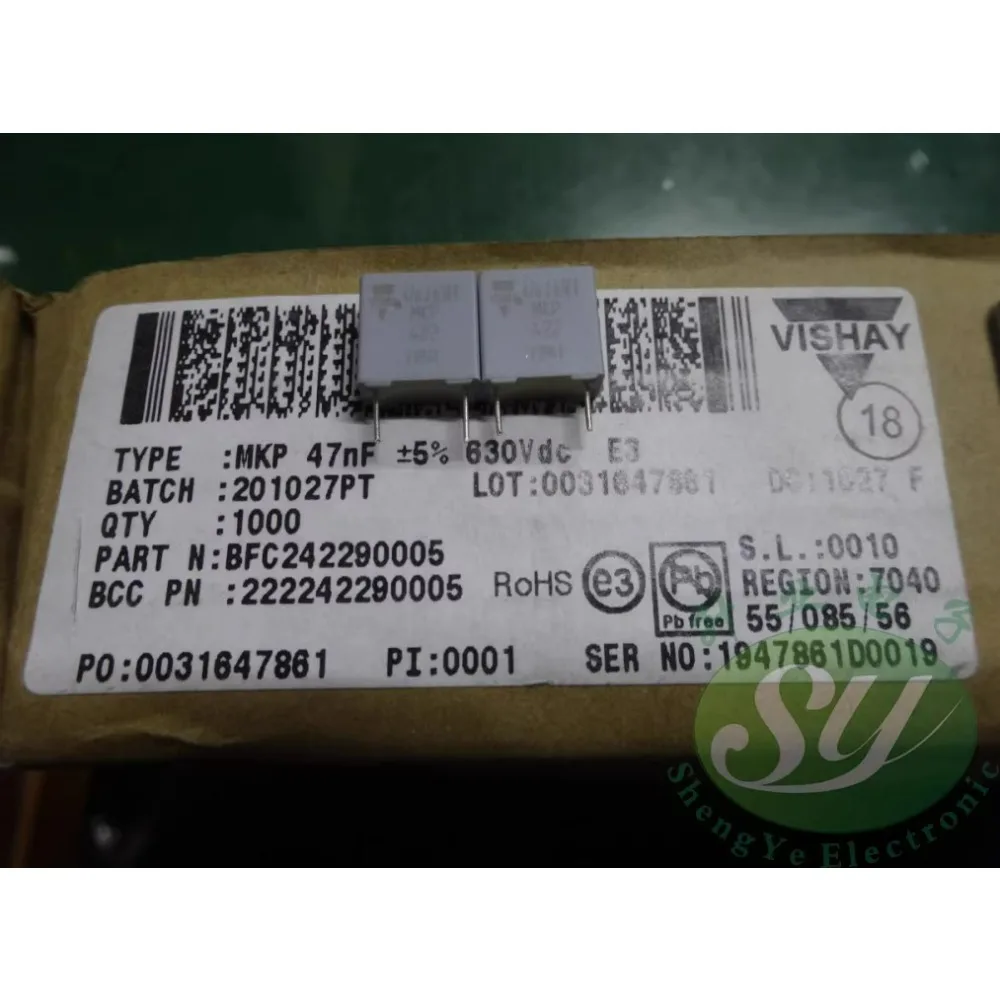 

20PCS MKP 0.047uf/630v 47nf 473 brand new 8mm film capacitor