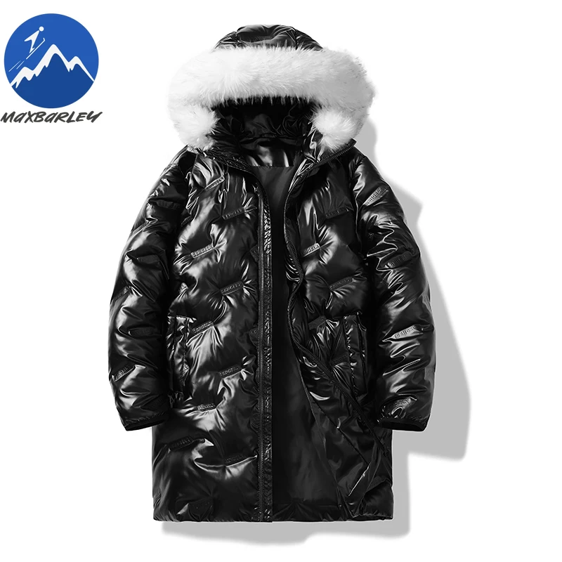 

Maxbarley Quality Winter Jacket Men 2026 Luxury Fur Collar Hooded Waterproof Thermal Padded Coat Street Ski Windproof Long Parka