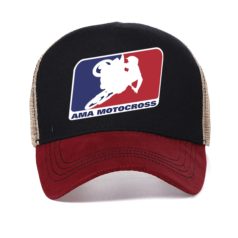

hot sale AMA motocross superbikes motorbike heather summer cool baseball cap adjustable man mesh trucker hat casquette