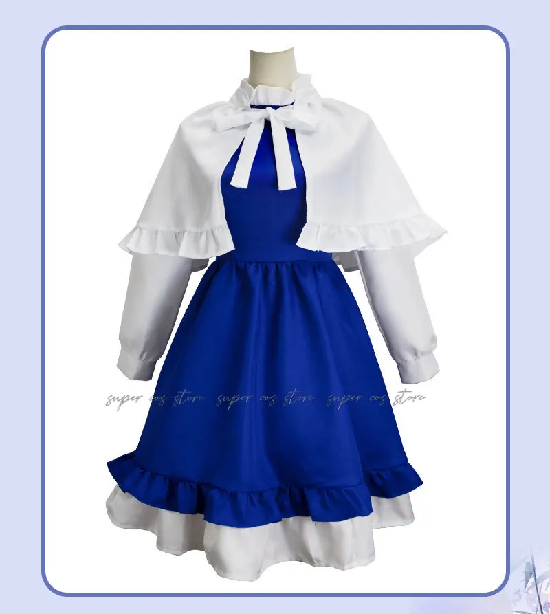 Anime Cardcaptor Sakura Card Captor Tomoyo Daidouji Cosplay Costume Wig Blue Dress Lovely Princess Skirt Woman Kawaii Party Suit