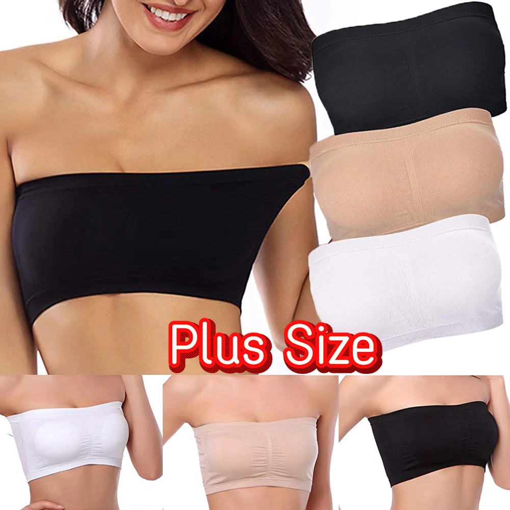 Women Breathable Mesh Tube Bra Strapless Crop Tops Ladies Sexy Bralette Bra Bandeau Summer Dress Shouderless Crop Top