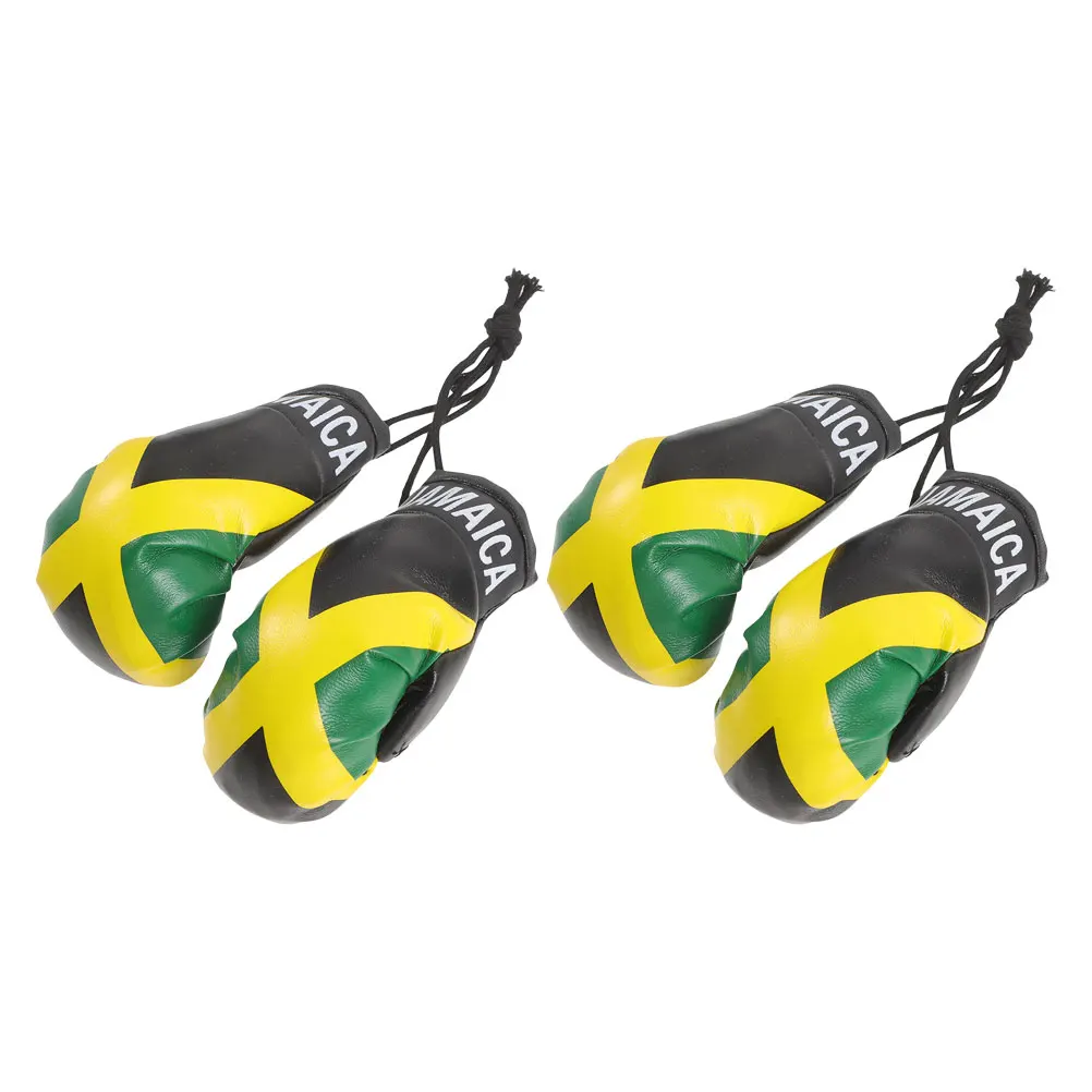 

4 Pcs Glove Pendant 10CM Realistic Hanging Decoration Christmas Flag Mini Small Boxing Gloves Martial Gifts